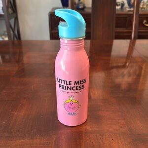 Little Miss Princess Travel Metal Bottle Roger Hargreaves